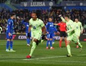 تعادل خيتافى ضد برشلونة 1-1 فى الشوط الأول بالدورى الإسبانى.. فيديو
