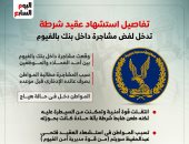 انفوجراف.. استشهاد عقيد شرطة تدخل لفض مشاجرة داخل بنك بالفيوم