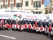 محافظة القاهرة تطلق قافلة الخير من ميدان عابدين لأهالى غزة