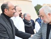 أشرف زكى وسليمان عيد وإسماعيل فرغلى فى جنازة والدة أحمد فهيم