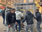 محافظة الجيزة ترفع 600 حالة إشغال وتعديات للمحال والباعة الجائلين بالهرم