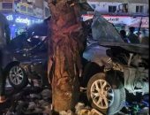 سباق سرعة بين سيارتين ينتهى بكارثة مرورية فى شارع فيصل.. بث مباشر