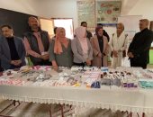 حياة كريمة تطلق قوافل طبية بمجلس قروى سنبدسط الغربية.. صور