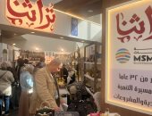تراثنا يتألق فى معرض الكتاب.. إقبال كبير على الحرف اليدوية المصرية