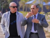 أبو ريدة يصطحب رئيس الاتحاد الليبي في جولة داخل مقر اتحاد الكرة الجديد