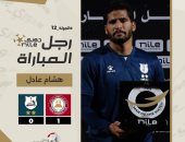 هشام عادل يفوز بجائزة أفضل لاعب فى مباراة حرس الحدود وإنبى بالدورى