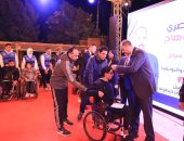 محافظ سوهاج يشهد حفل توزيع جوائز بطولة سوبر البوتشيا البارالمبية.. صور