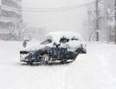 طرق مقطوعة بالثلوج في لبنان بسبب المنخفض الجوى