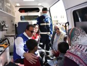 وزير الصحة يتفقد الحالة الصحية للمرضى والمصابين بمعبر رفح البري
