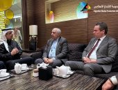 اجتماع لبحث سبل التعاون بين مدينة الإنتاج الإعلامي والوطنية للإعلام وعرب سات