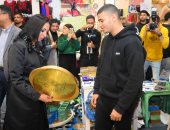 وزيرة التضامن تتفقد معرض ديارنا للحرف اليدوية والتراثية بالقاهرة الجديدة