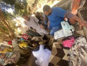 قافلة بيطرية مجانية بقريتى الحلة والكلابية فى مركز إسنا بالأقصر.. صور