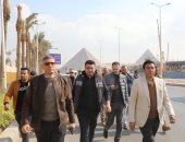 محافظ الجيزة يتفقد مشروعات تطوير المنطقة المحيطة بالمتحف المصرى الكبير