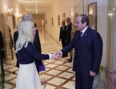 الرئيس السيسى يستقبل رئيسة مجلس النواب القبرصى