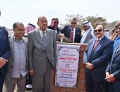 محافظ جنوب سيناء يضع حجر الأساس لمشروع ساحة انتظار وخدمات الشاحنات بطابا
