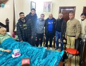 بابافاسيليو والجهاز الفنى لغزل المحلة فى زيارة لـ" صابر عيد ".. صور