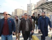 مواقف سرفيس حضارية جديدة ضمن مشروع تطوير ترعة المريوطية فى الجيزة.. صور