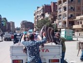 الوحدات المحلية بأسوان تكثف أعمال رفع الإشغالات والنظافة العامة