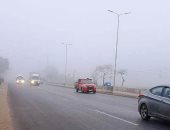 شبورة مائية بطريق إسكندرية الزراعى واستقرار حركة المرور.. صور