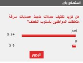 94% من القراء يطالبون بتكثيف حملات ضبط عصابات خطف متعلقات المواطنين