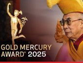 الدالاى لاما يحصل على جائزة Gold Mercury Award 2025 للسلام لعام 2025