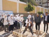 أنشطة لطالبات مدارس سوهاج للتوعية بكيفية الحفاظ على شبكات الصرف الصحى