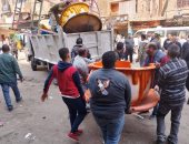 محافظة الجيزة تزيل منطقة ملاهى مقامة بالمخالفة منذ سنوات فى بولاق الدكرور