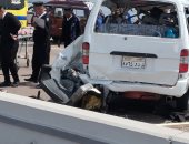 ننشر أسماء 15 مصابا فى حادث انقلاب ميكروباص بطريق الحادثة القناطر الخيرية