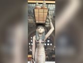 مقتنيات المتحف المصري.. تمثال حاملة القرابين