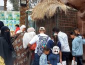 إقبال واسع على حديقة الحيوان بالحديقة الدولية فى ثانى أيام عيد الفطر.. صور