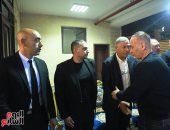 التوأم والأتربى وعبد الشافى فى عزاء حرم الجنرال محمود الجوهرى