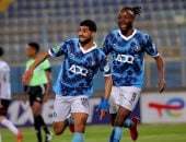إبراهيم عادل يستغل خطأ عواد ويسجل أول أهداف بيراميدز في شباك الزمالك