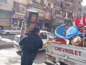 حملات مكبرة بحى البساتين لإزالة التعديات والإشغالات والباعة المخالفين.. صور