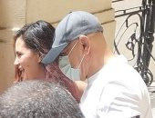 حسام حسن يتصالح مع زوجته أمام النيابة بالإسكندرية فى بلاغ سب وقذف.. صور