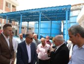 محافظ المنيا يتفقد أعمال توسعة محطة مياه شرب مغاغة