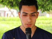 "أحمد سامى" طالب بكلية التمريض صوت متميز فى التلاوة
