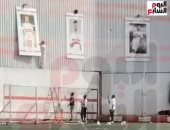 شاهد.. الزمالك يزيل صور زيزو من ملعب حلمي زامورا