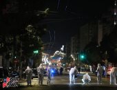 انفجار قنبلة أمام مكاتب شركة القطارات اليونانية فى أثينا.. صور