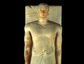 مقتنيات المتحف المصرى.. تمثالان مطليان من الحجر الجيرى