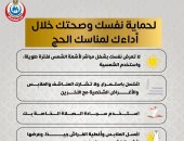 إنفوجراف.. وزارة الصحة توضح نصائح هامة لحماية الحجاج خلال مناسك الحج