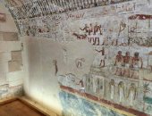 نقوش وألوان تعود لـ1500 سنة قبل الميلاد ترصدها مقبرة طيبة تيبانا 39 بالأقصر