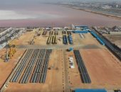 شاهد مصنع الكمرات الخرسانية سابقة الصب الخاصة بمترو الإسكندرية.. فيديو