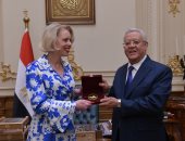 رئيس مجلس النواب يستقبل رئيسة الجمعية الوطنية السلوفينية