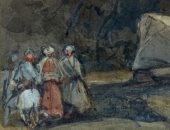 "شخصيات على شاطئ صيدا" للأسكتلندى ديفيد روبرتس فى مزاد عالمى