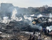 المباحث تستمع لأقوال شهود العيان فى حريق الشرابية 