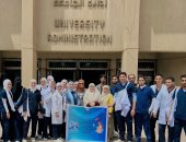 قافلة توعوية لتعزيز صحة المرأة تنظمها كلية التمريض بجامعة حلوان