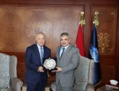 الفريق أسامة ربيع رئيس هيئة قناة السويس يستقبل أبو ريدة لمناقشة الاستعدادات لكأس الأمم تحت 20 عامًا