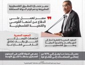 ضياء رشوان: مصر تدافع عن أمنها القومي والقضية الفلسطينية.. إنفوجراف