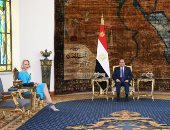 خلال استقباله رئيسة الجمعية الوطنية لجمهورية سلوفينيا.. الرئيس السيسى يشيد بالمواقف السلوفينية الداعمة لحقوق الشعب الفلسطينى.. ويؤكد: إقامة الدولة الفلسطينية على حدود 1967 الضمان الوحيد لتحقيق السلام الدائم