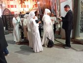 بدء توافد الأقباط على الكاتدرائية المرقسية بالعباسية للاحتفال بعيد القيامة